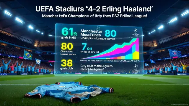 Haaland Bate Marca Histórica de Gols Mesmo em Derrota do City